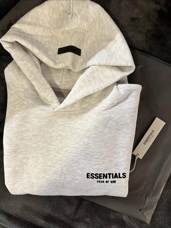 Fear of God Other - Fear of God Essentials Light Grey Hoodie Pullover with Dust-bag